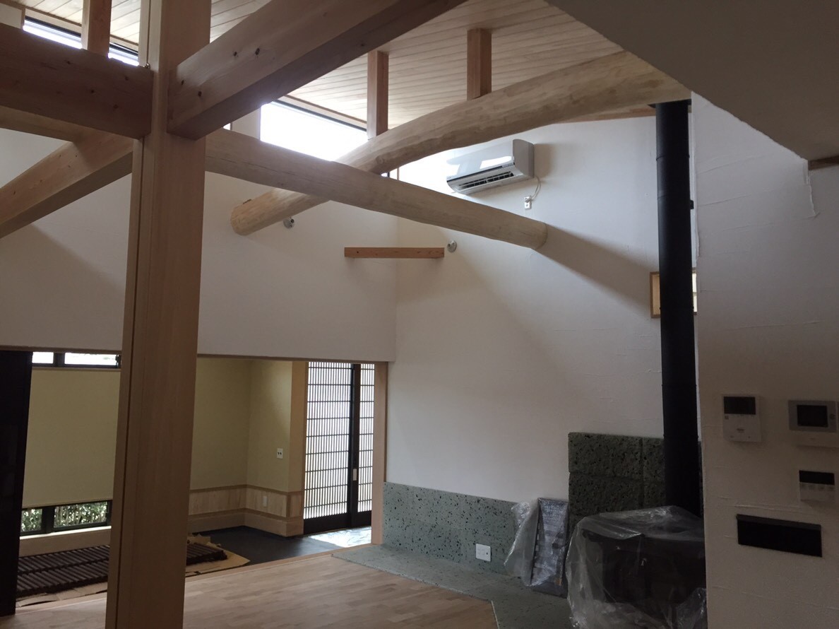 高所エアコン設置